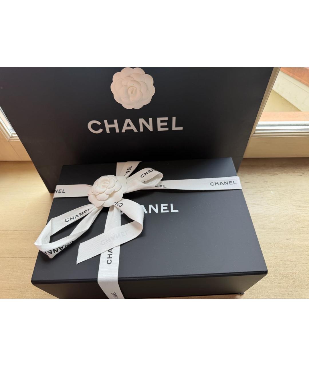 CHANEL Серебряная кожаная сумка через плечо, фото 7