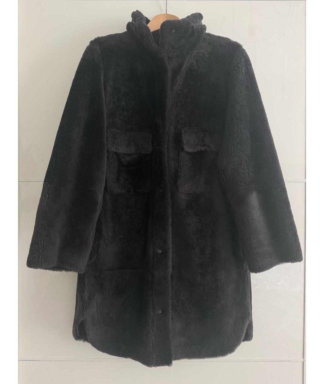 BRUNELLO CUCINELLI Коричневая кожаная дубленка, фото 3