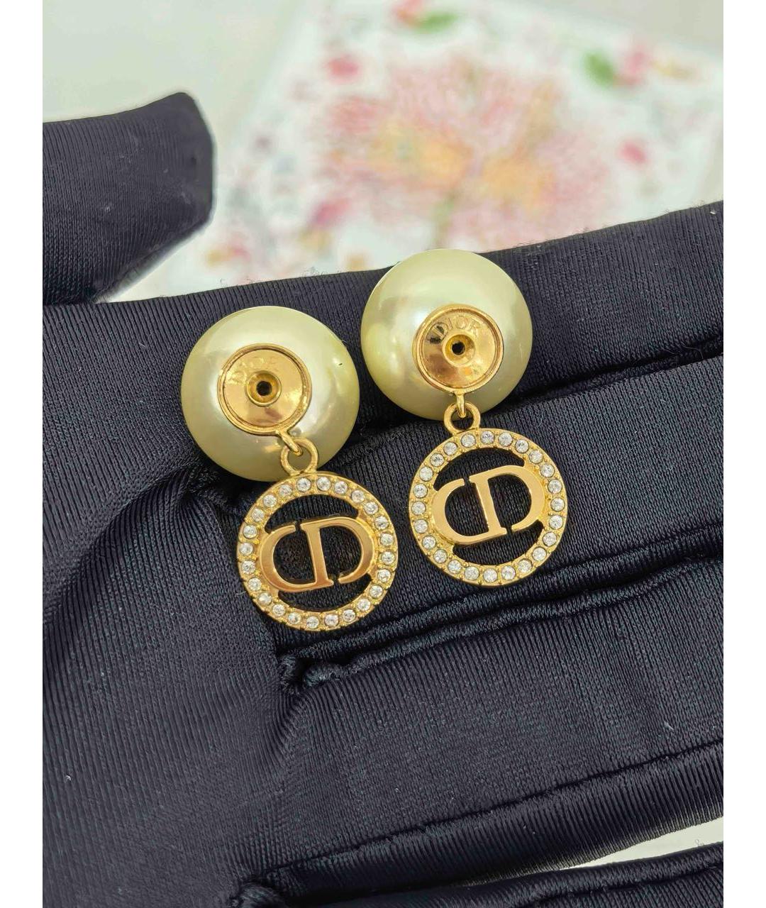CHRISTIAN DIOR Золотые серьги, фото 4