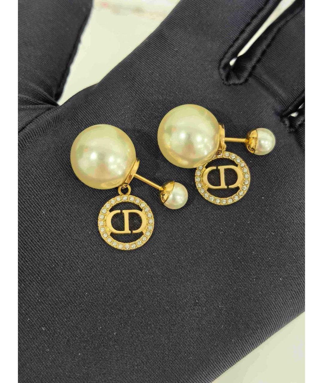 CHRISTIAN DIOR Золотые серьги, фото 3