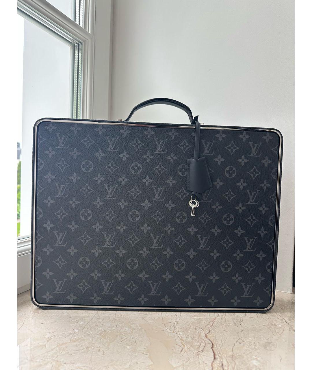 LOUIS VUITTON Антрацитовый портфель, фото 5