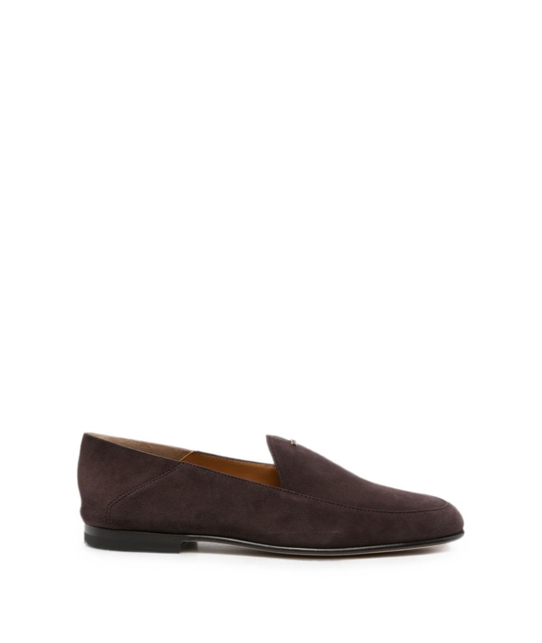 TOD'S Коричневые замшевые лоферы, фото 1