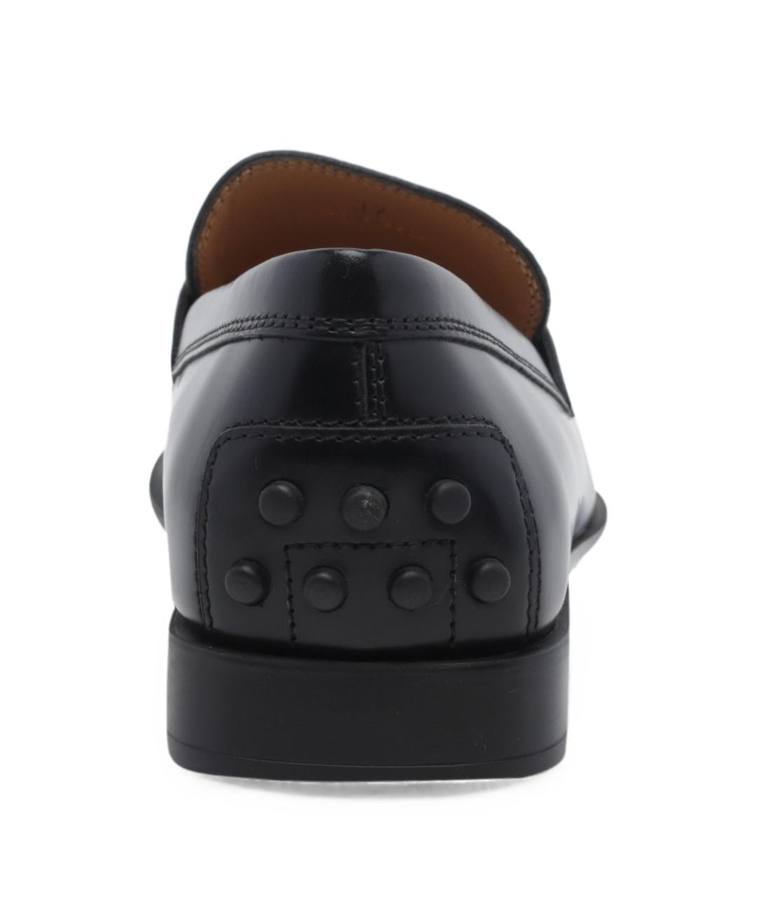 TOD'S Черные кожаные лоферы, фото 3