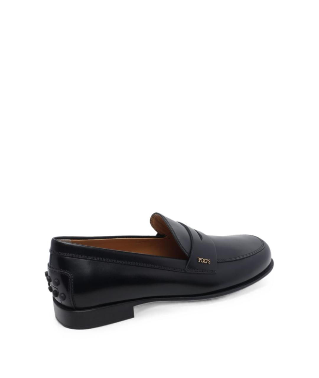 TOD'S Черные кожаные лоферы, фото 2