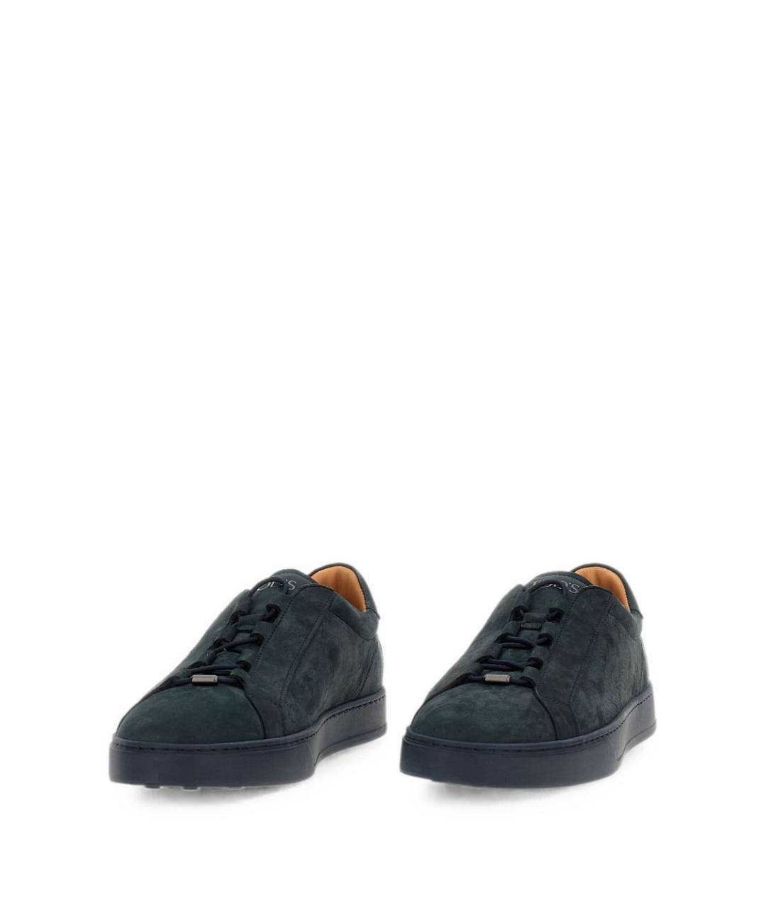 TOD'S Синие низкие кроссовки / кеды, фото 2
