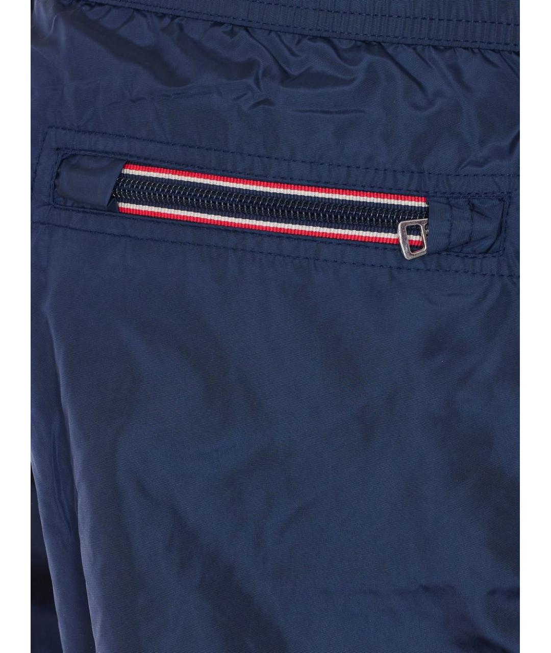 MONCLER Синие полиэстеровые плавки, фото 4