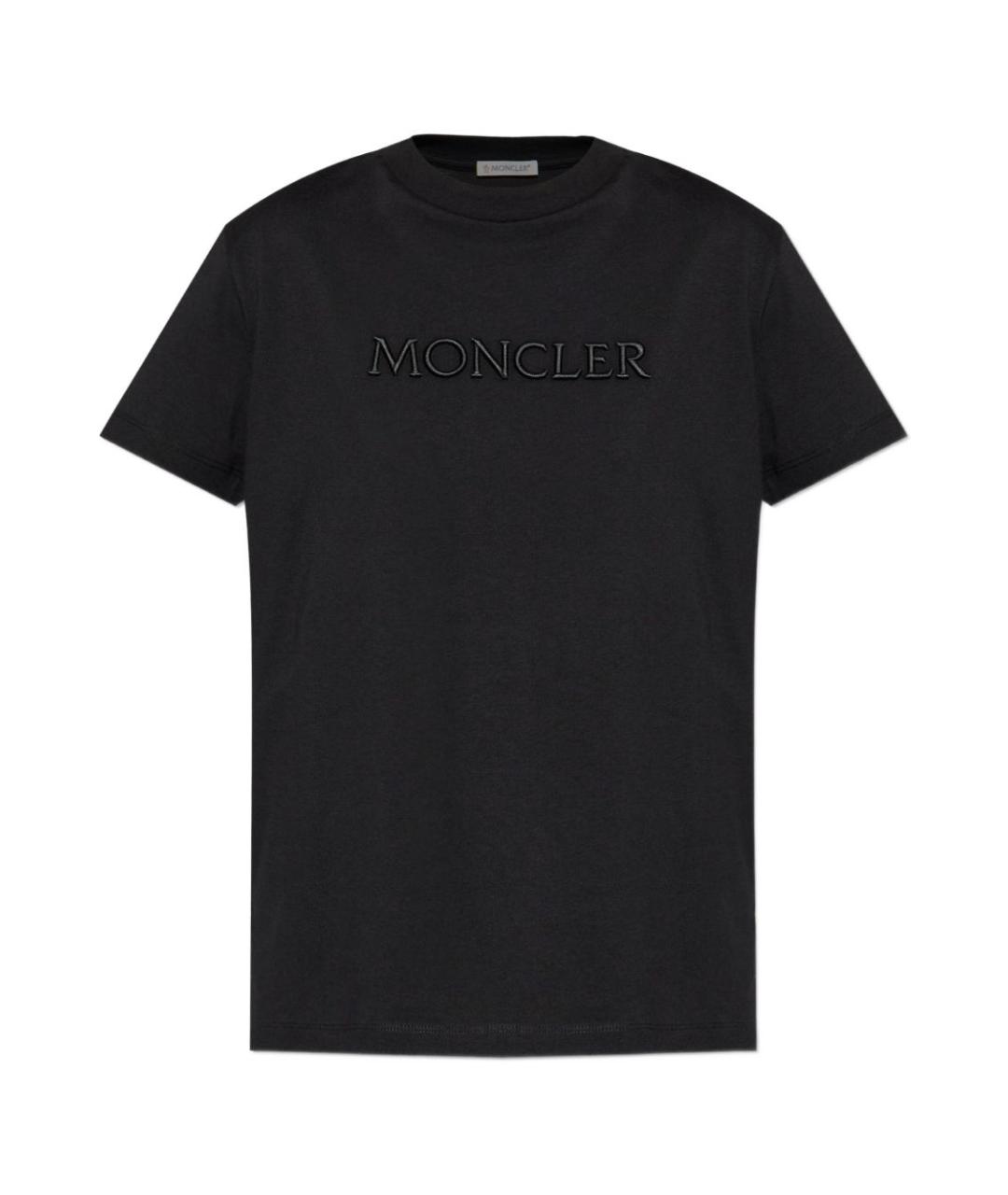 MONCLER Черная футболка, фото 1