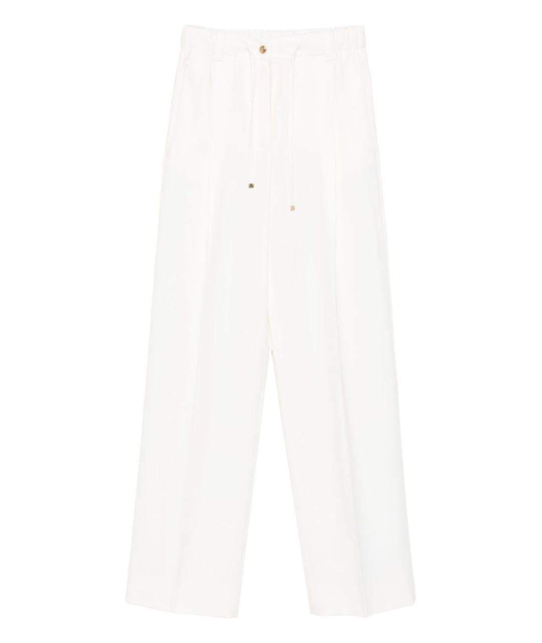 MONCLER Белые прямые брюки, фото 1