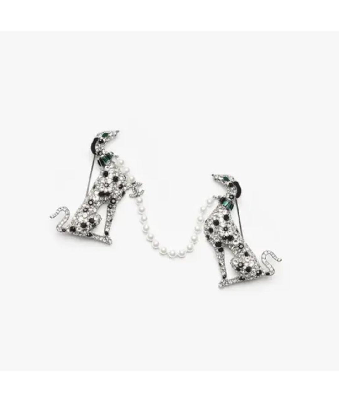 CHANEL Серебряная металлическая булавка / брошь, фото 6