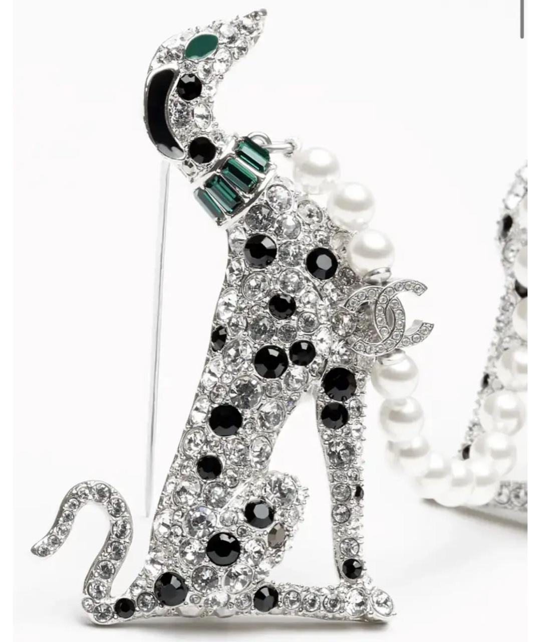 CHANEL Серебряная металлическая булавка / брошь, фото 2