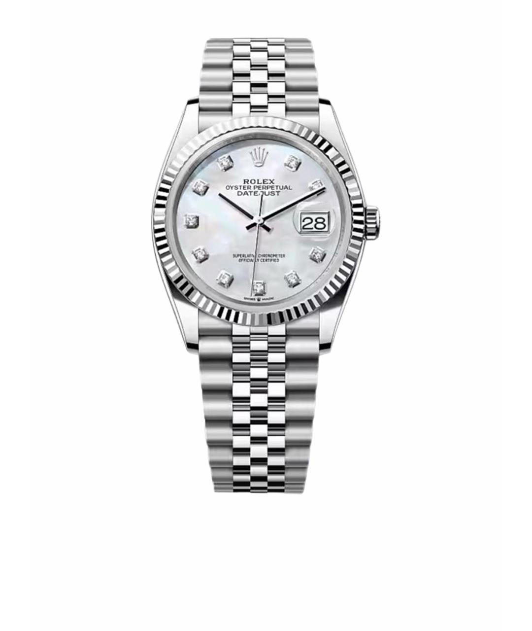 ROLEX Белые часы из белого золота, фото 1