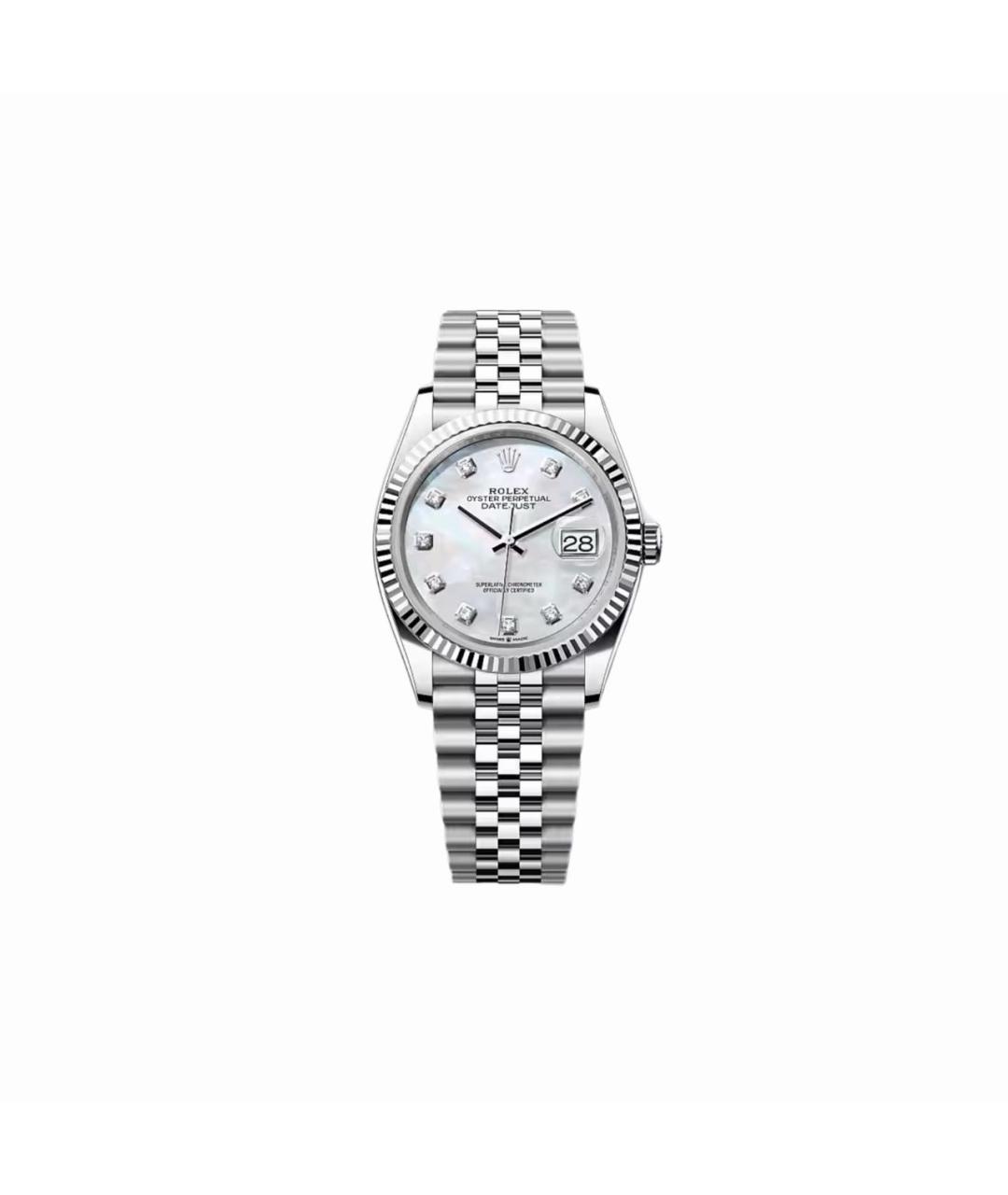 ROLEX Белые часы из белого золота, фото 3