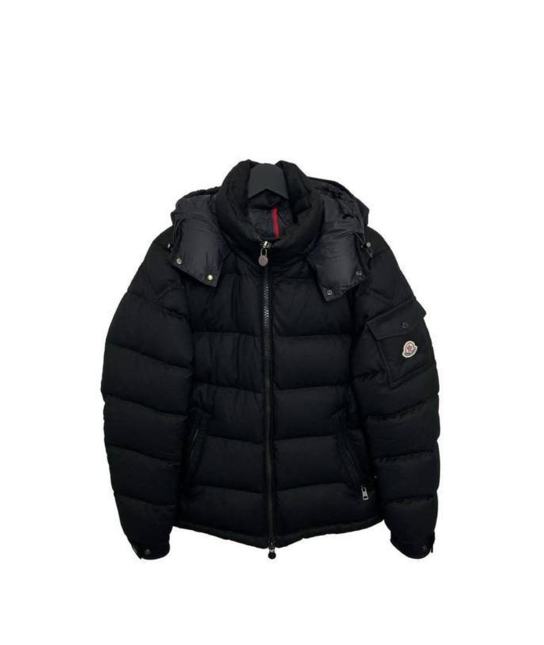 MONCLER Черный пуховик, фото 4