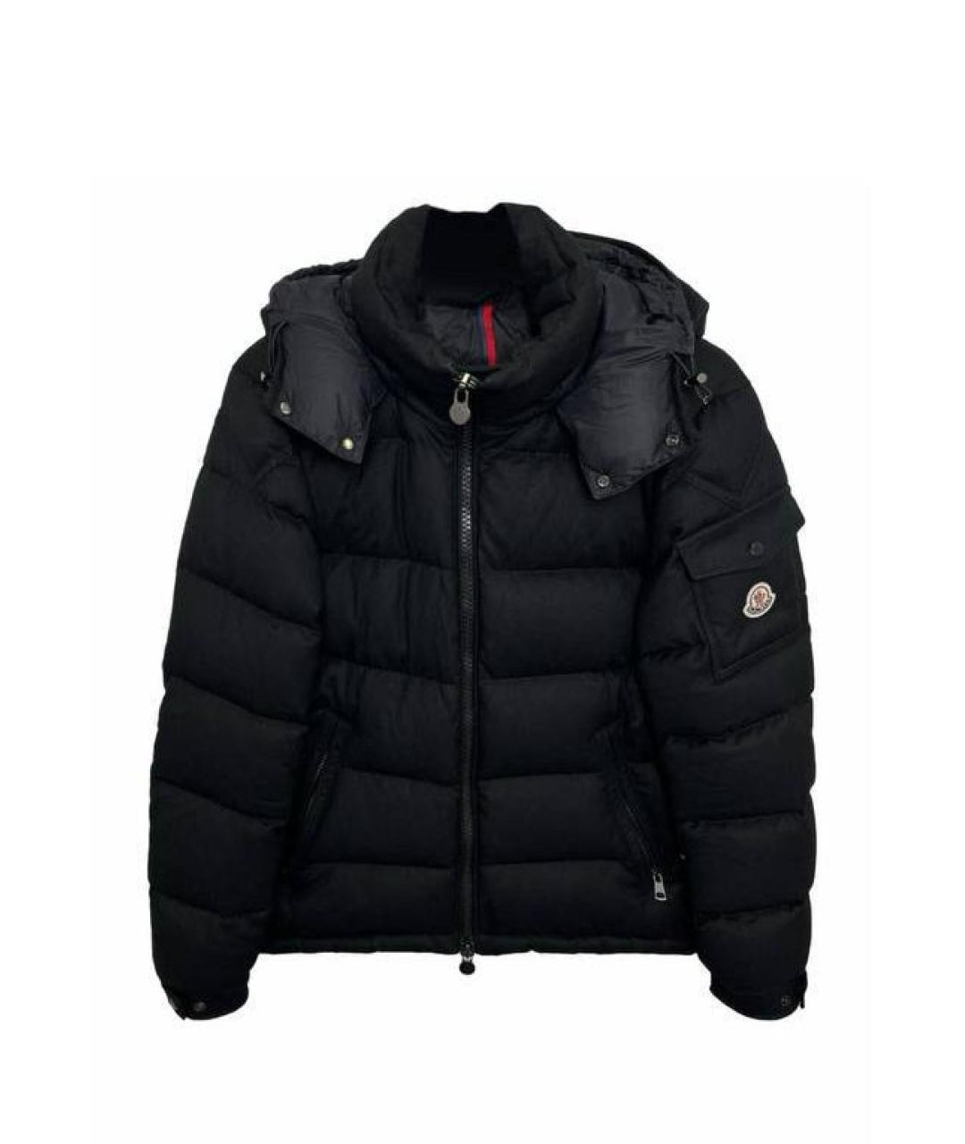MONCLER Черный пуховик, фото 3