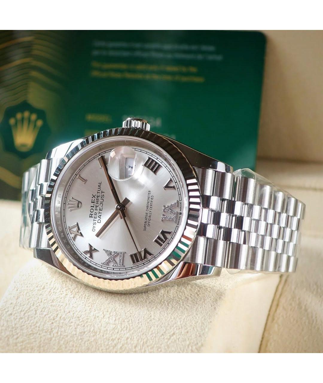 ROLEX Белые часы из белого золота, фото 3