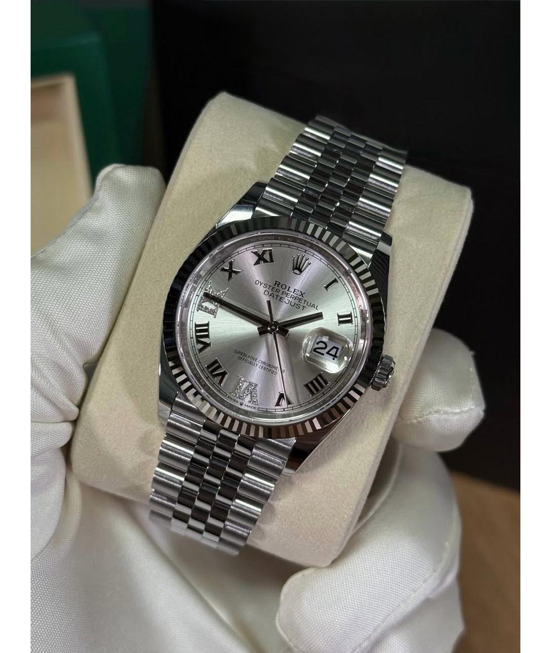 ROLEX Белые часы из белого золота, фото 2