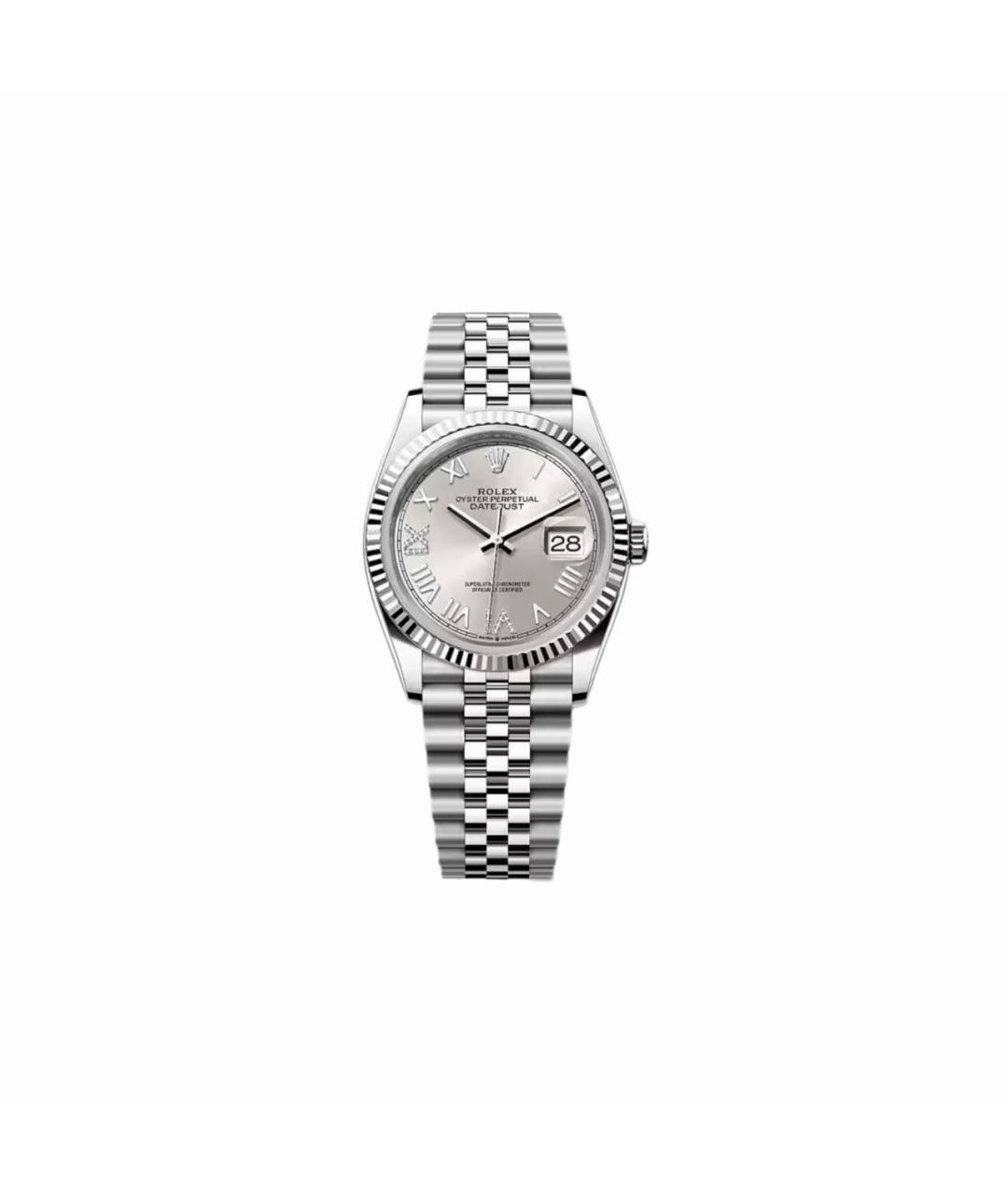ROLEX Белые часы из белого золота, фото 4