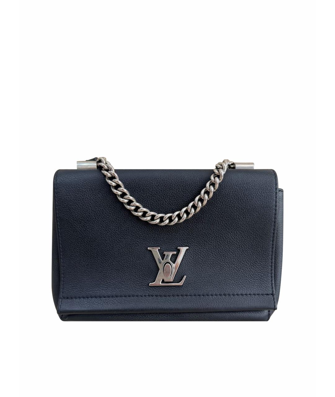 LOUIS VUITTON Черная кожаная сумка через плечо, фото 1