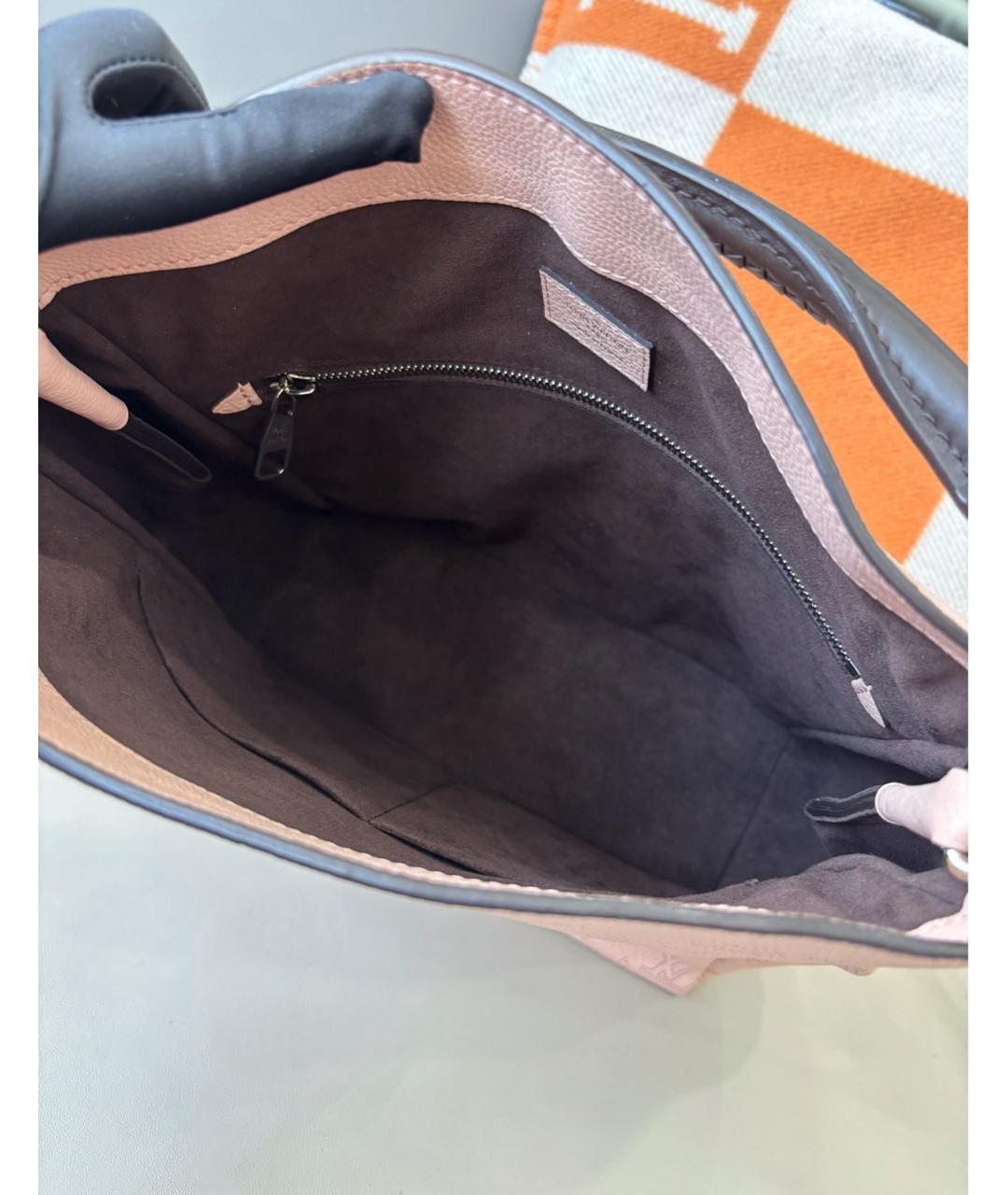 LOUIS VUITTON Розовая кожаная сумка через плечо, фото 8
