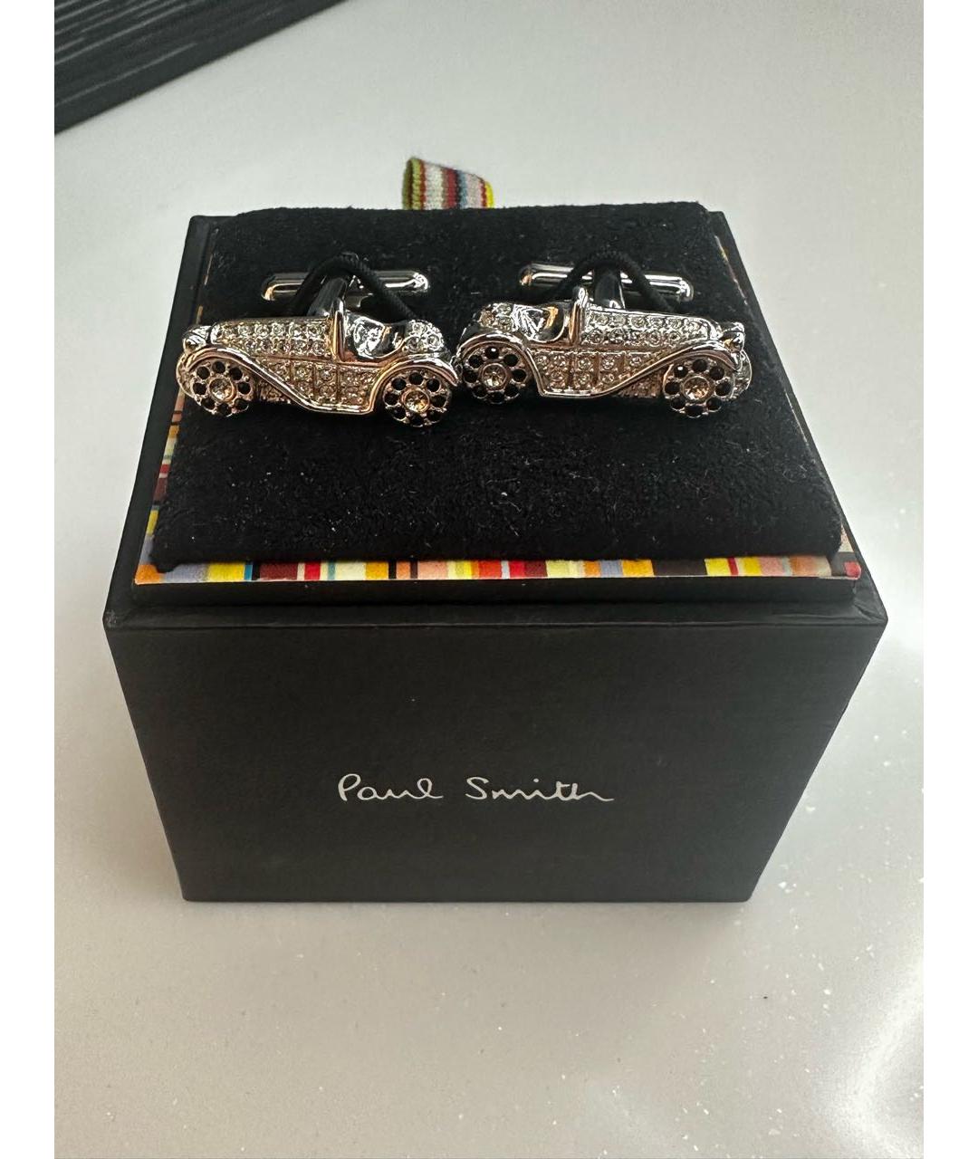 PAUL SMITH Серебряные металлические запонки, фото 4