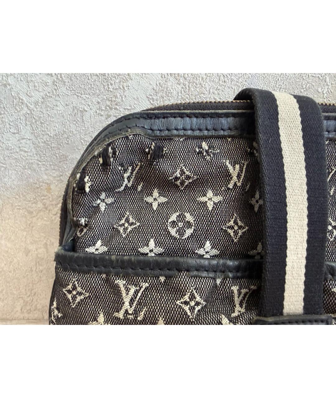 LOUIS VUITTON Серая тканевая сумка тоут, фото 7