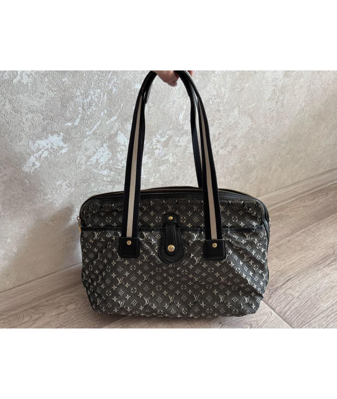 LOUIS VUITTON Серая тканевая сумка тоут, фото 2