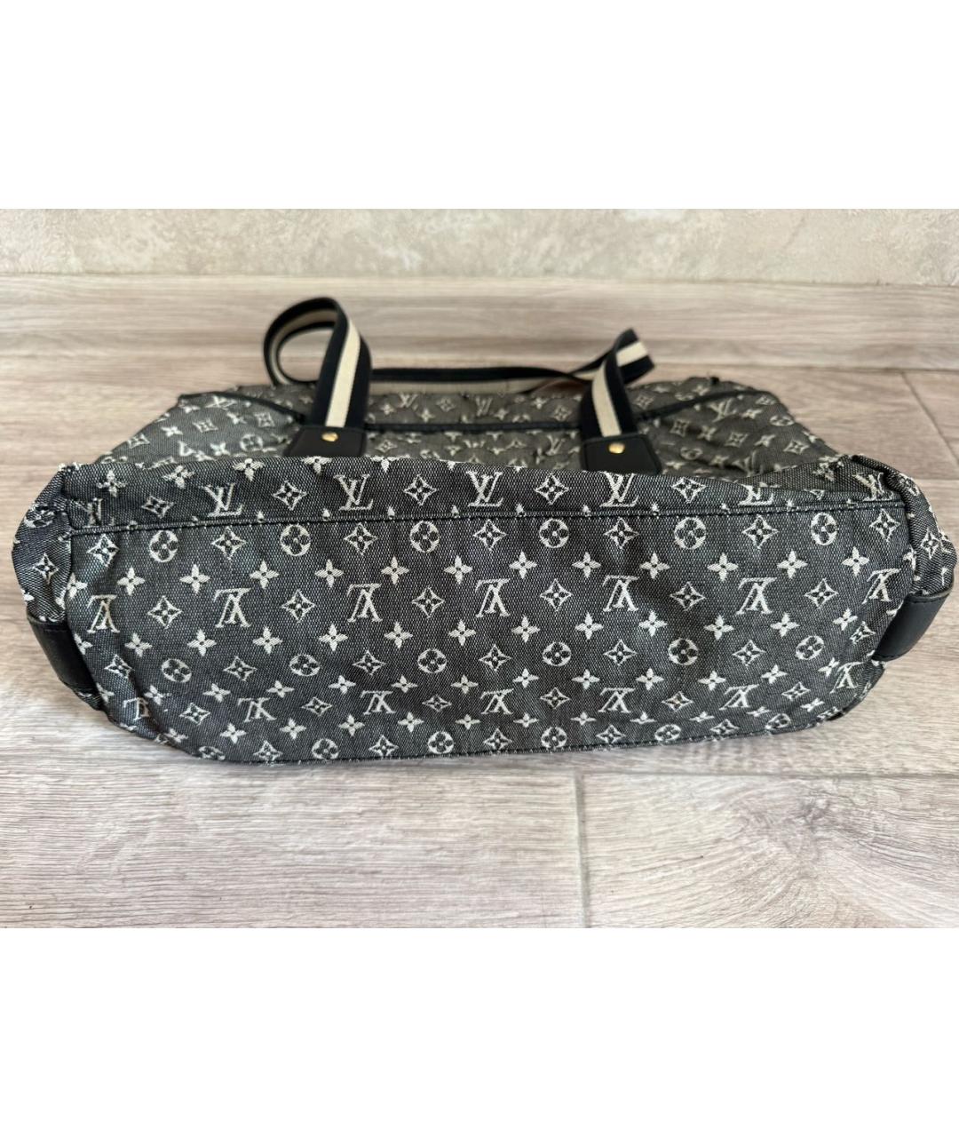 LOUIS VUITTON Серая тканевая сумка тоут, фото 5