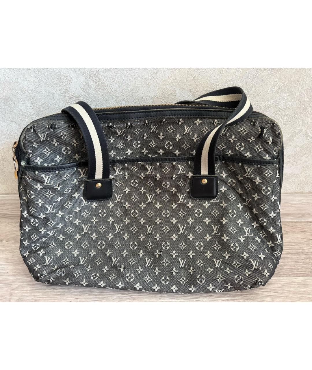 LOUIS VUITTON Серая тканевая сумка тоут, фото 3
