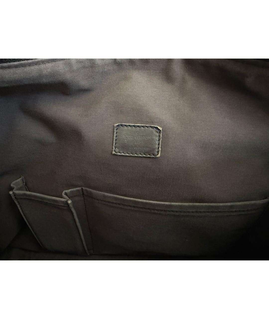 LOUIS VUITTON Серая тканевая сумка тоут, фото 4