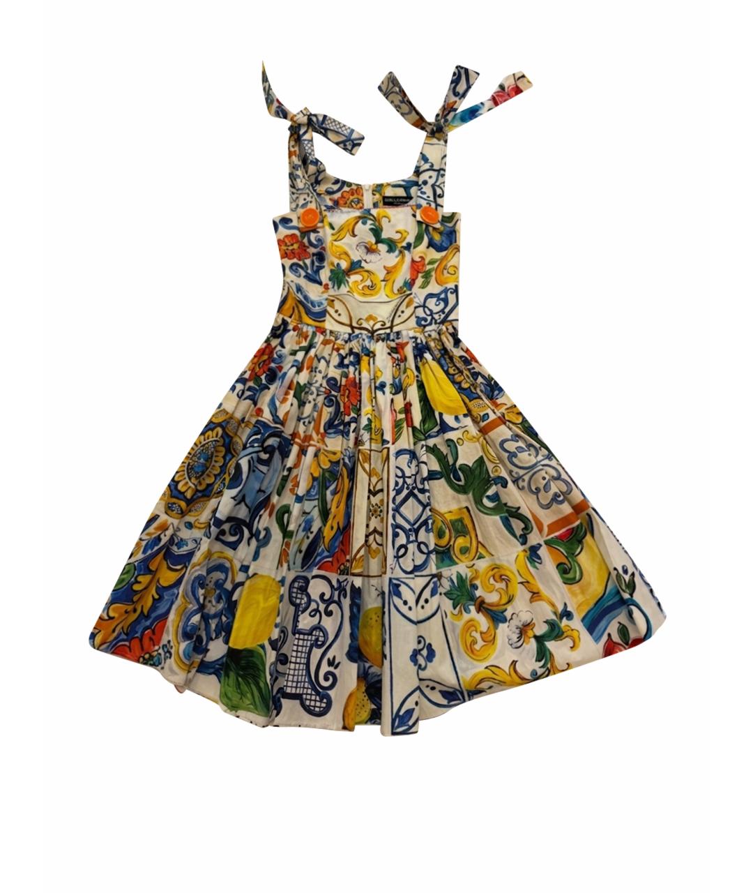 DOLCE&GABBANA Мульти хлопковый сарафан, фото 1