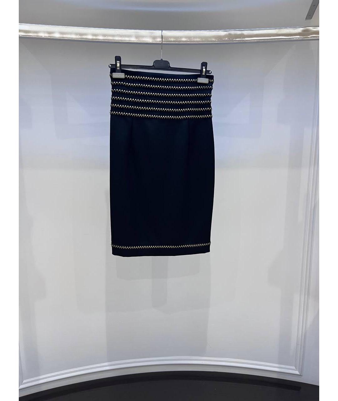 SAINT LAURENT Черная юбка миди, фото 3