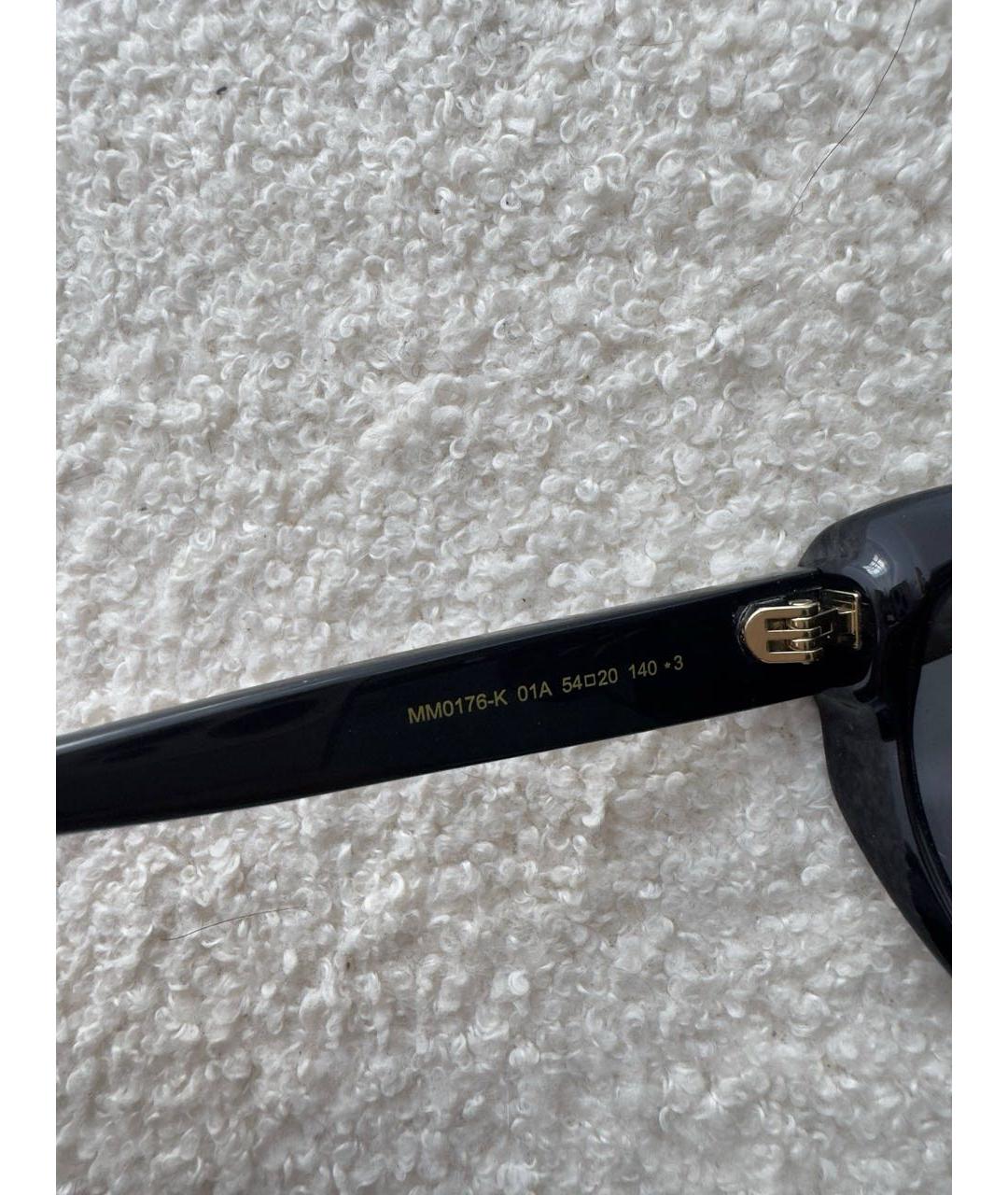 MAX MARA Черные пластиковые солнцезащитные очки, фото 7