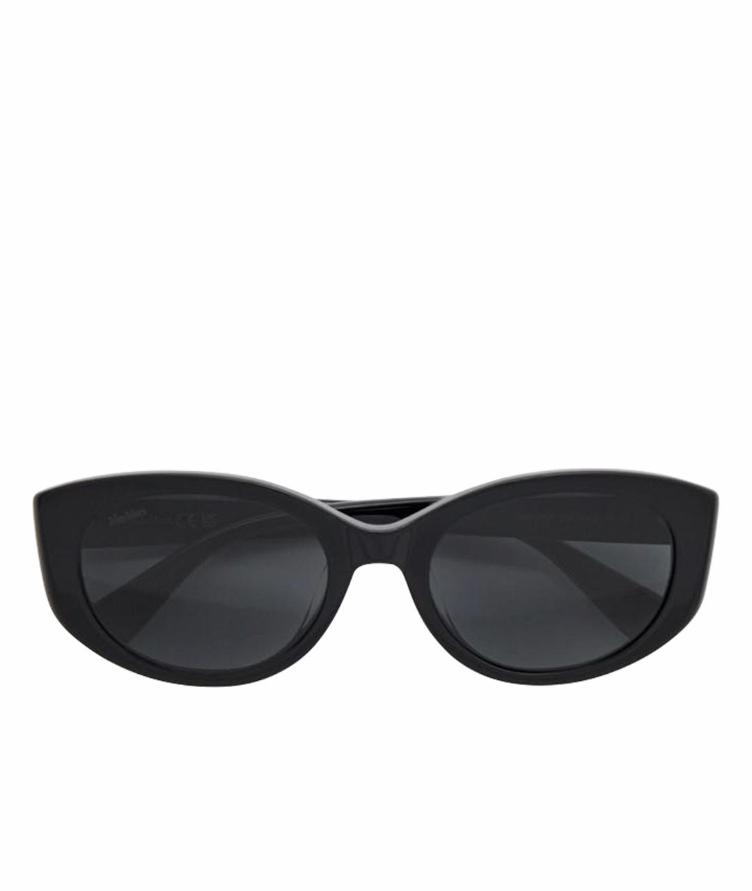 MAX MARA Черные пластиковые солнцезащитные очки, фото 8