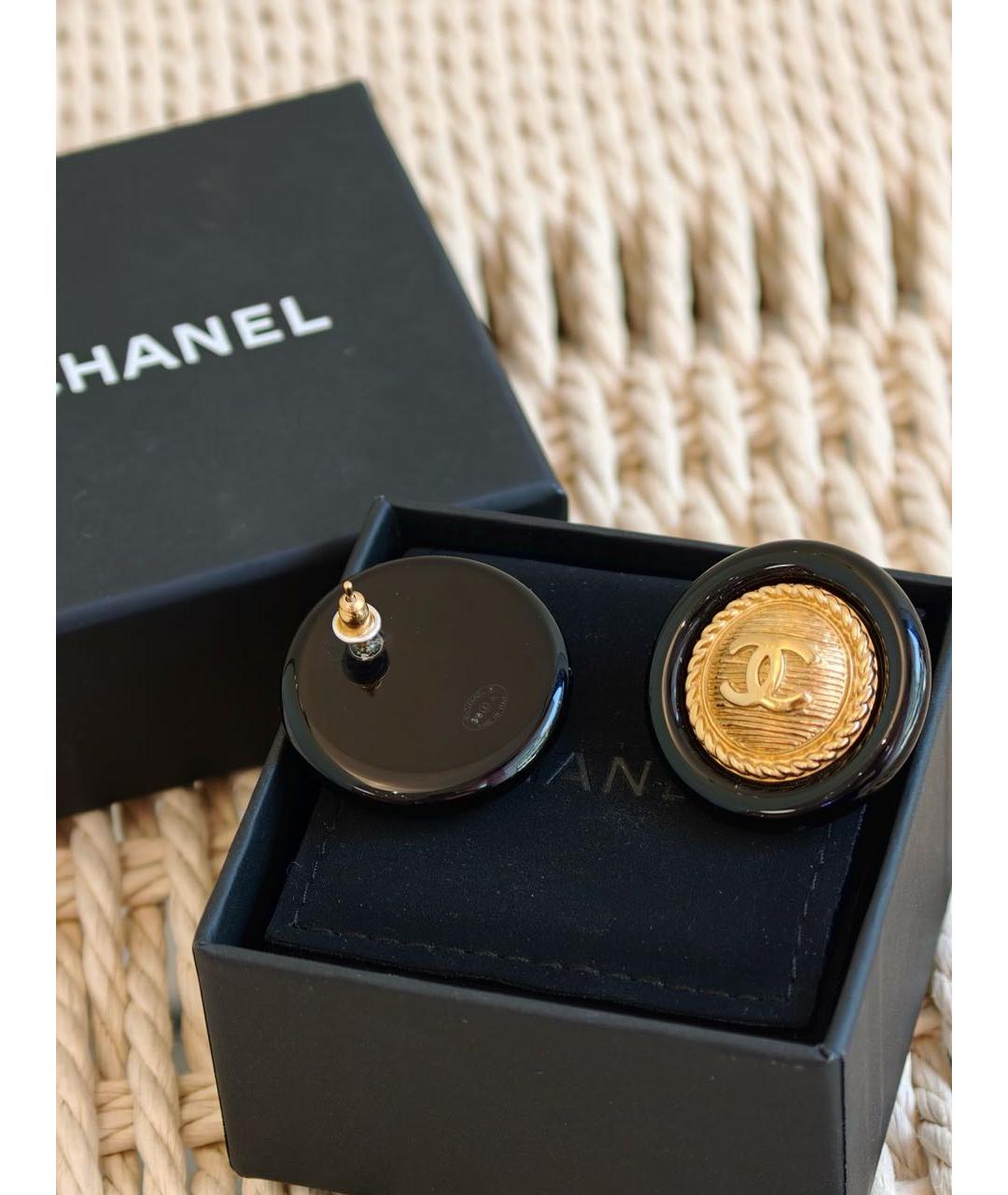 CHANEL Золотые серьги, фото 2