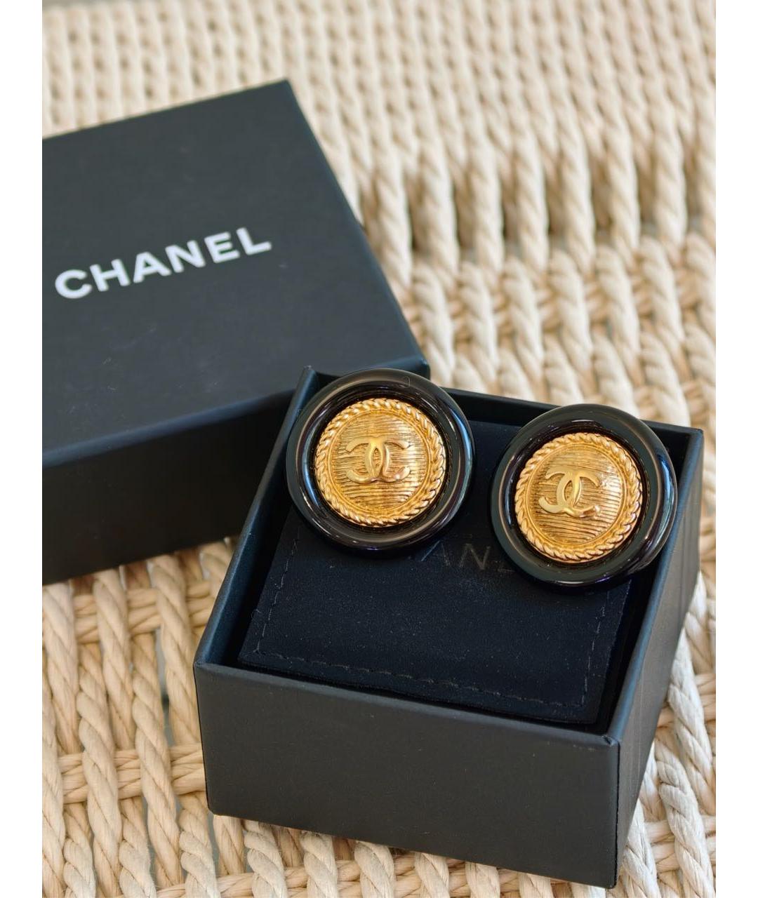 CHANEL Золотые серьги, фото 3