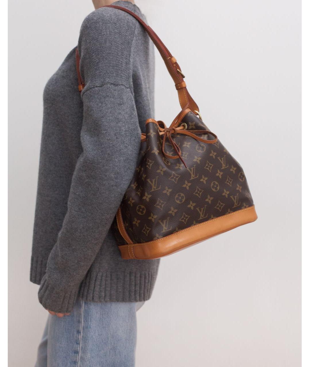 LOUIS VUITTON Коричневая сумка с короткими ручками, фото 2