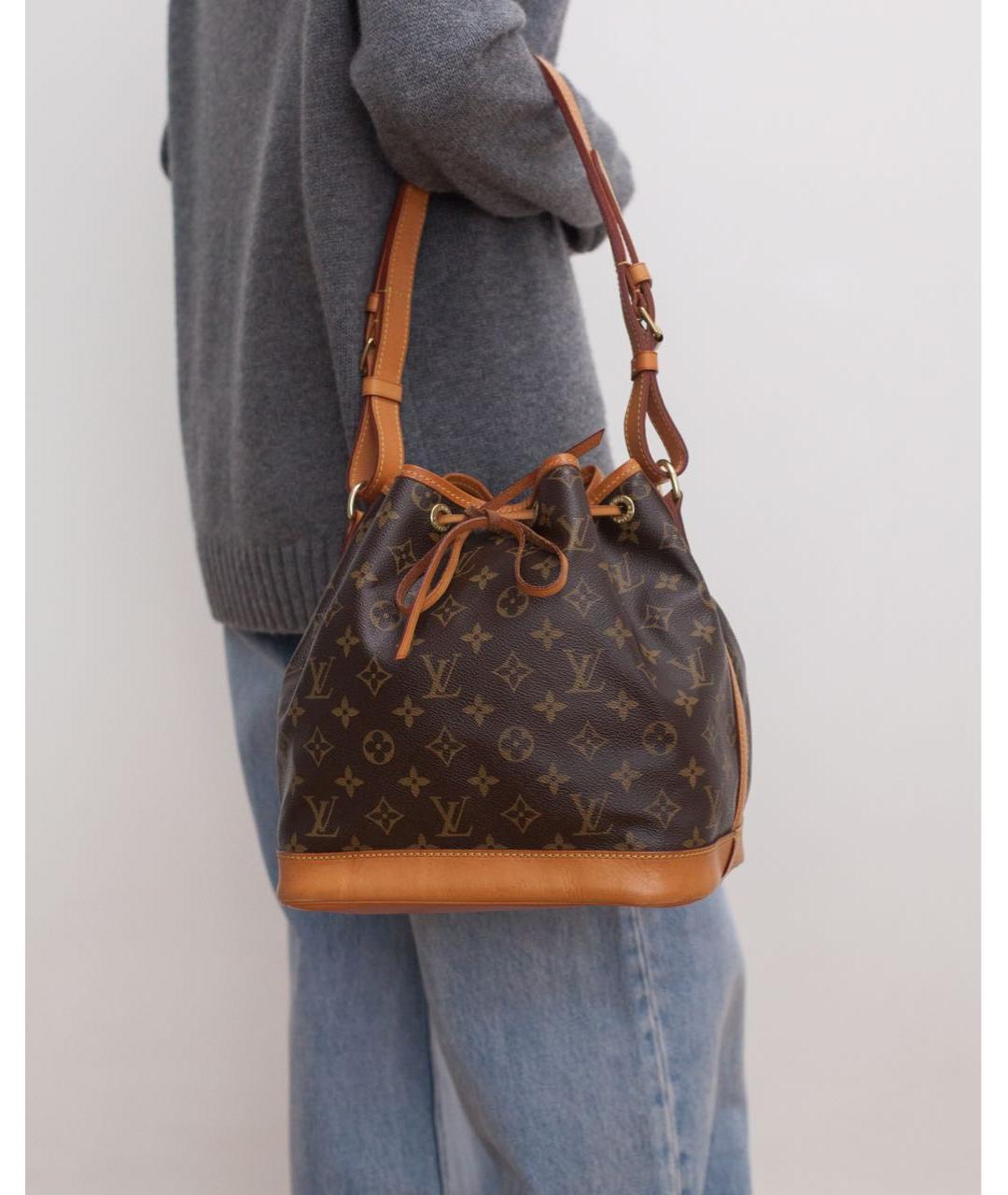 LOUIS VUITTON Коричневая сумка с короткими ручками, фото 4