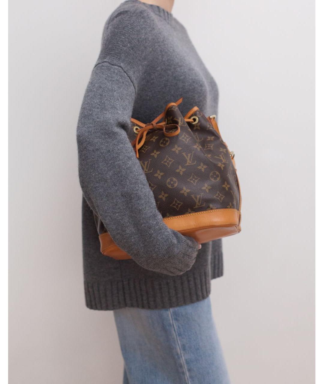 LOUIS VUITTON Коричневая сумка с короткими ручками, фото 3