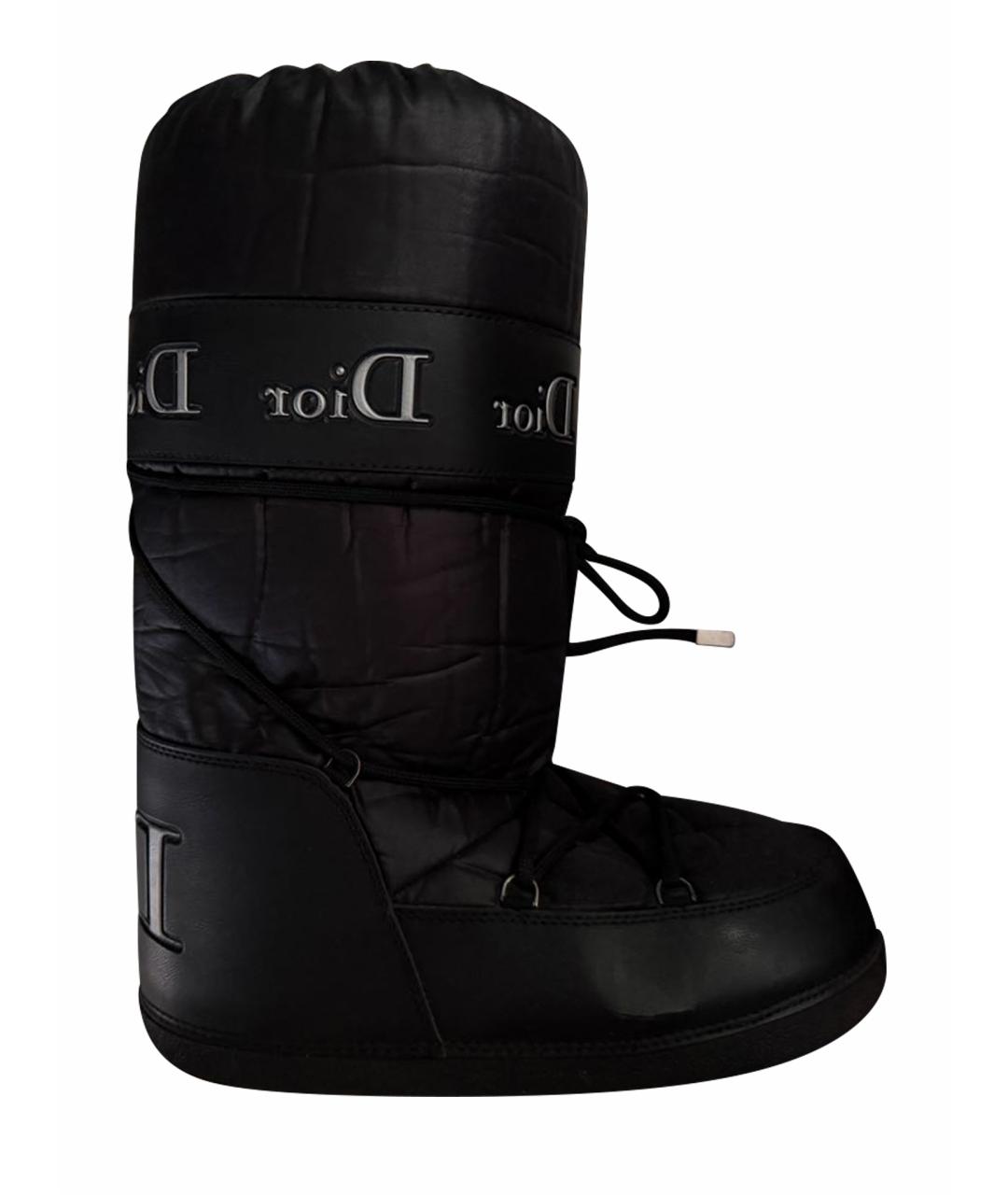 CHRISTIAN DIOR Черные синтетические сапоги, фото 1