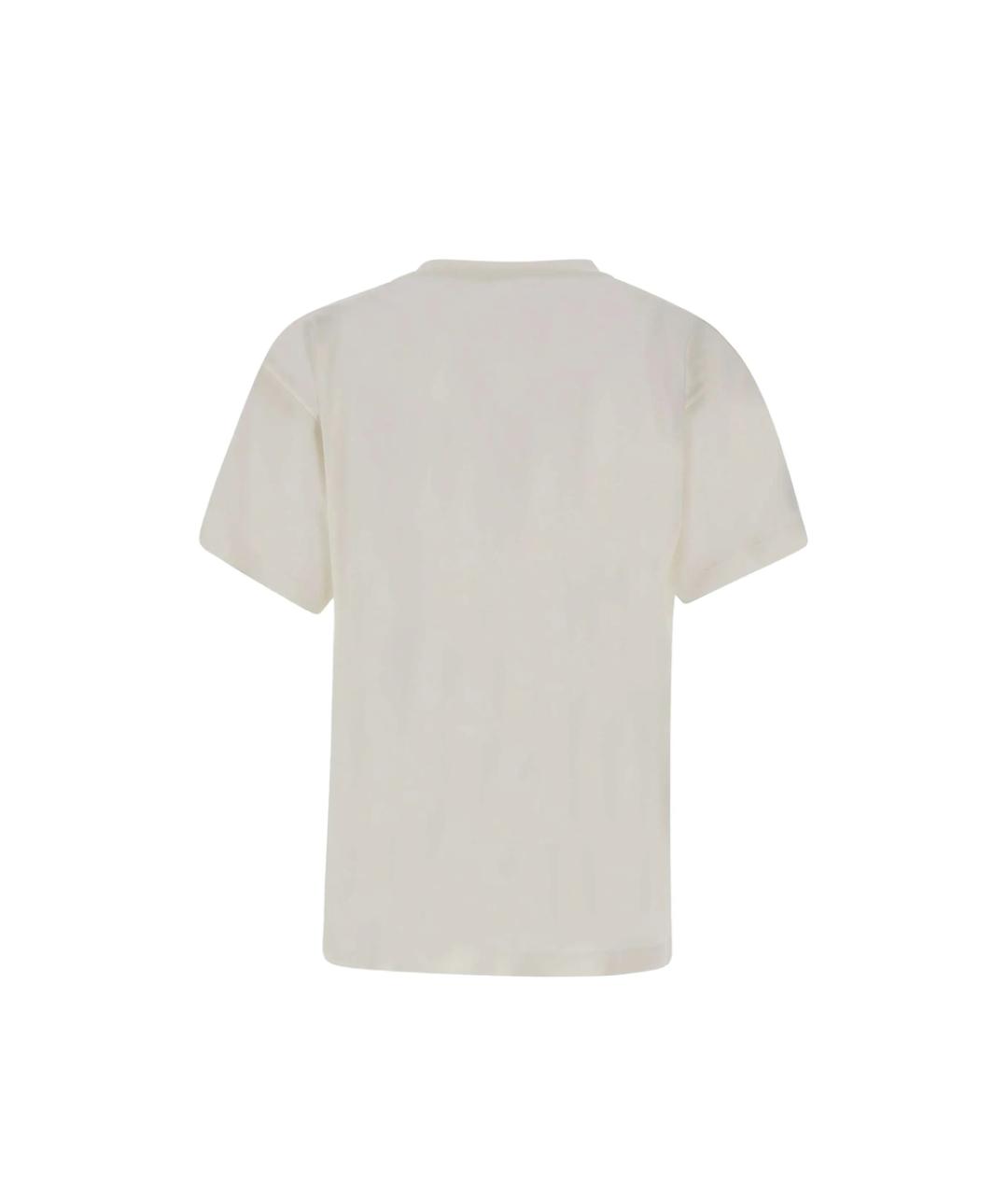 MM6 MAISON MARGIELA Белая хлопковая футболка, фото 5