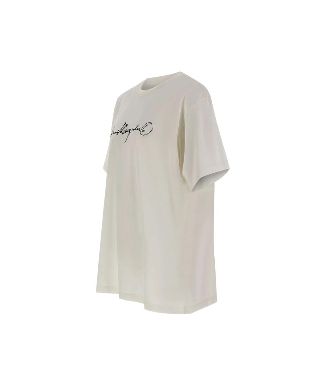 MM6 MAISON MARGIELA Белая хлопковая футболка, фото 4