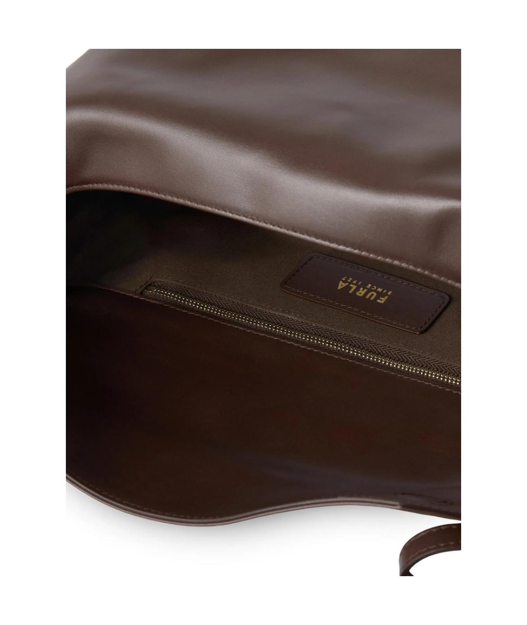 FURLA Коричневая сумка через плечо, фото 3