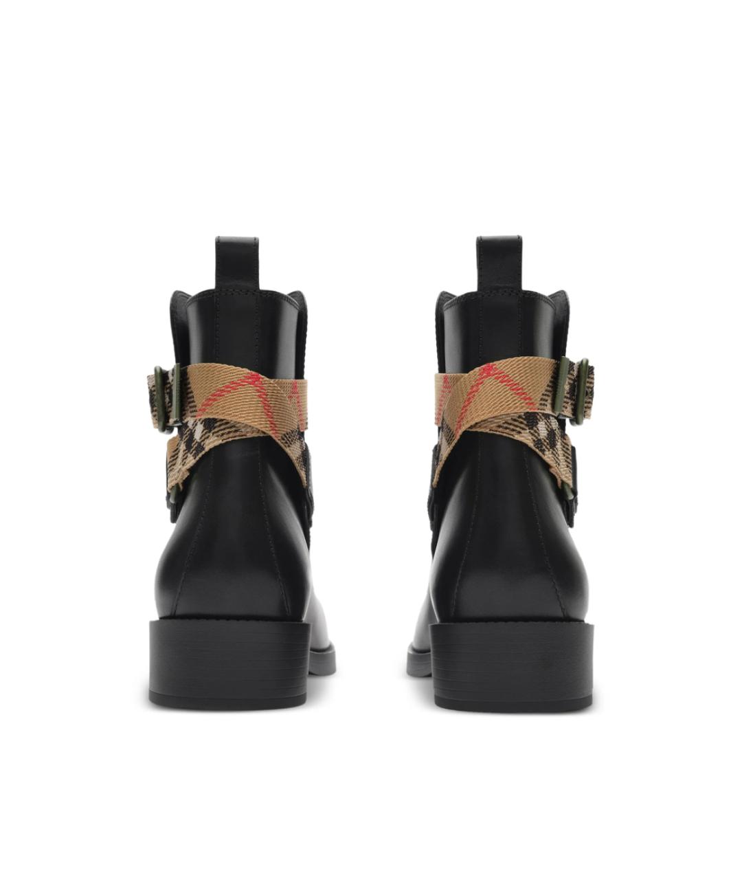 BURBERRY Черные кожаные ботинки, фото 6