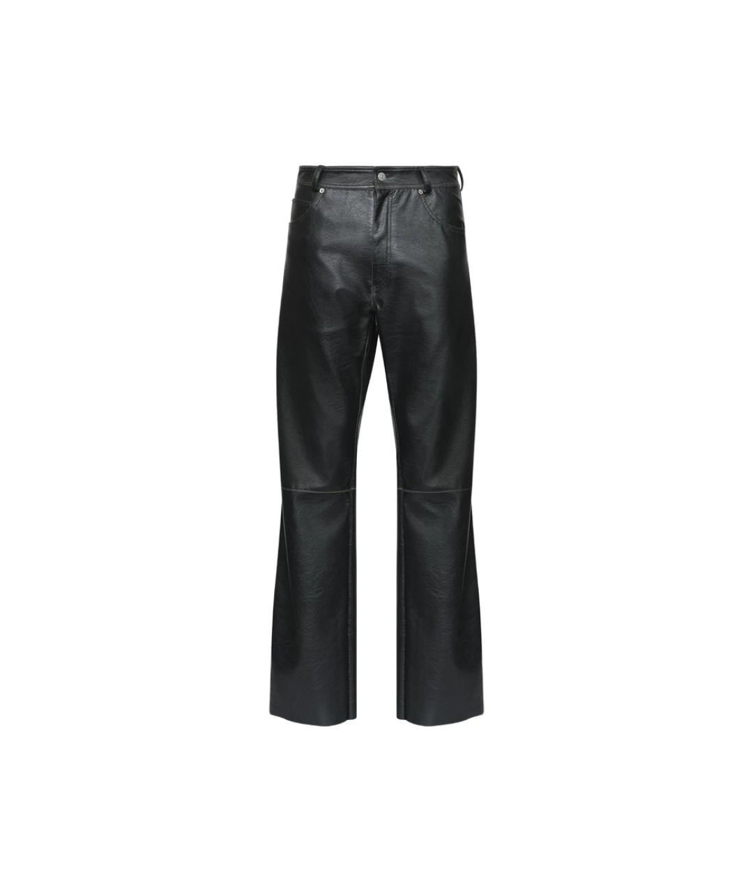 MM6 MAISON MARGIELA Черные полиэстеровые повседневные брюки, фото 1