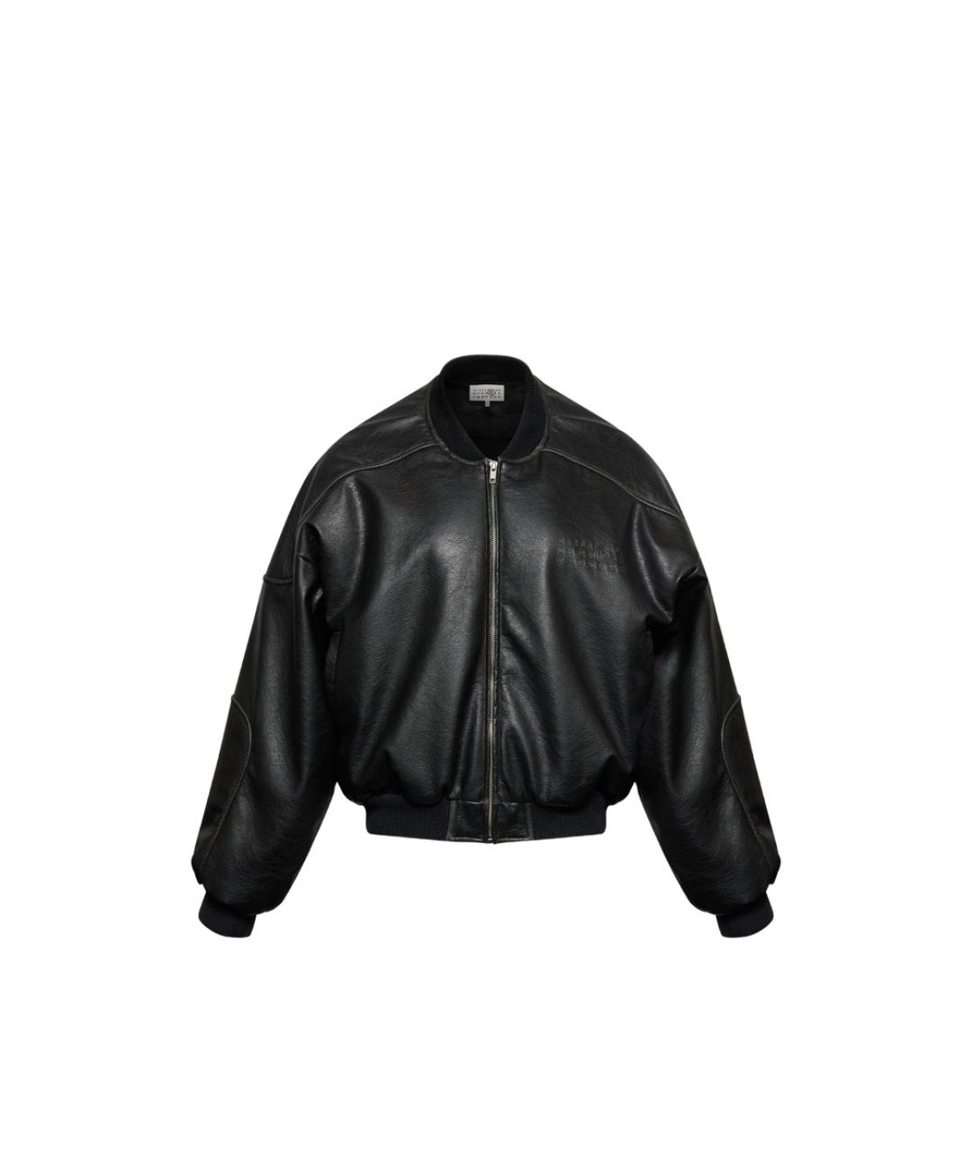 MM6 MAISON MARGIELA Черная полиэстеровая куртка, фото 1