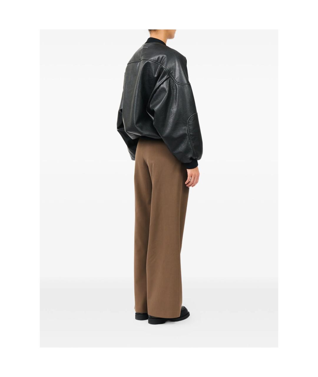 MM6 MAISON MARGIELA Черная полиэстеровая куртка, фото 3