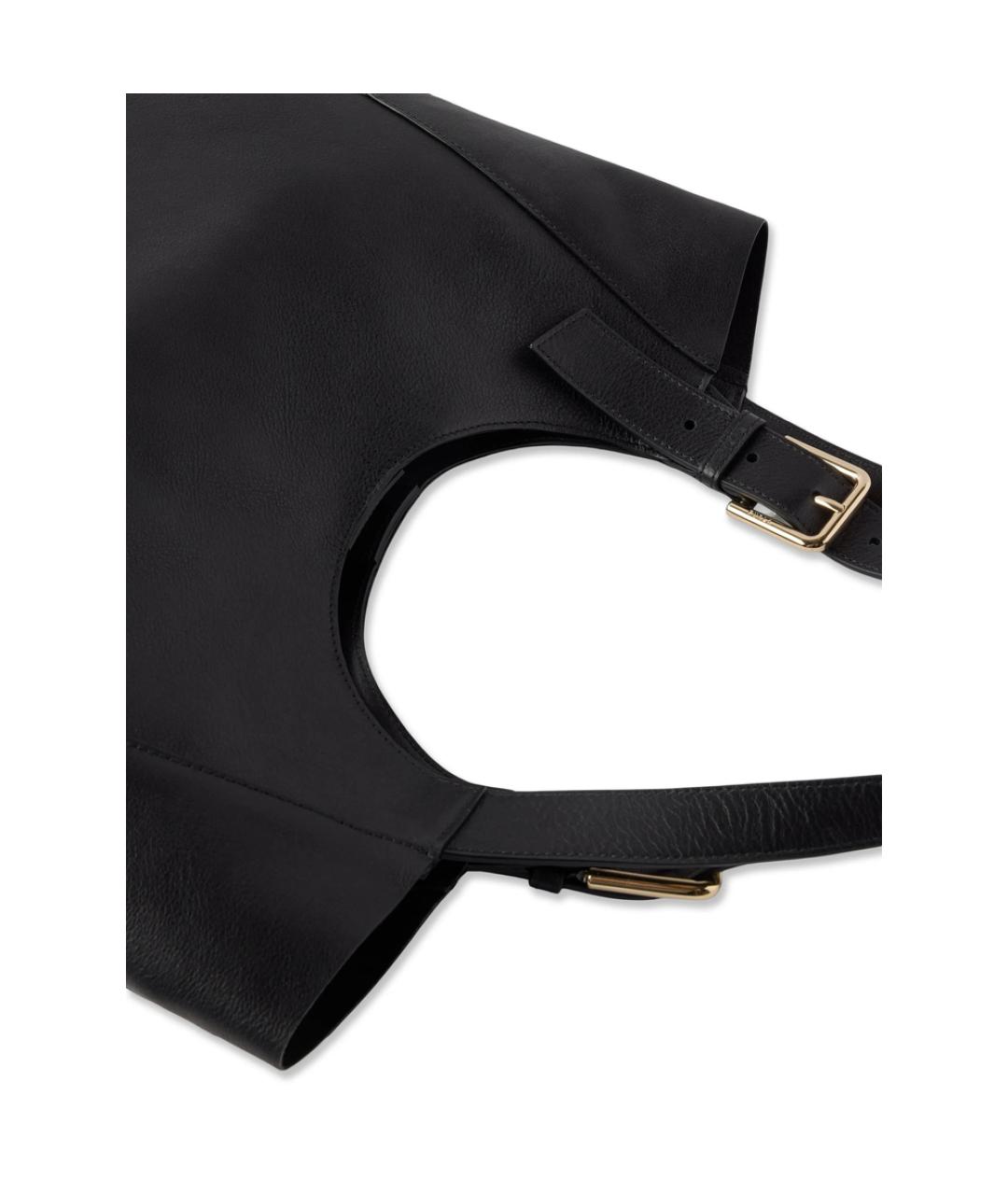 FURLA Черная кожаная сумка тоут, фото 4