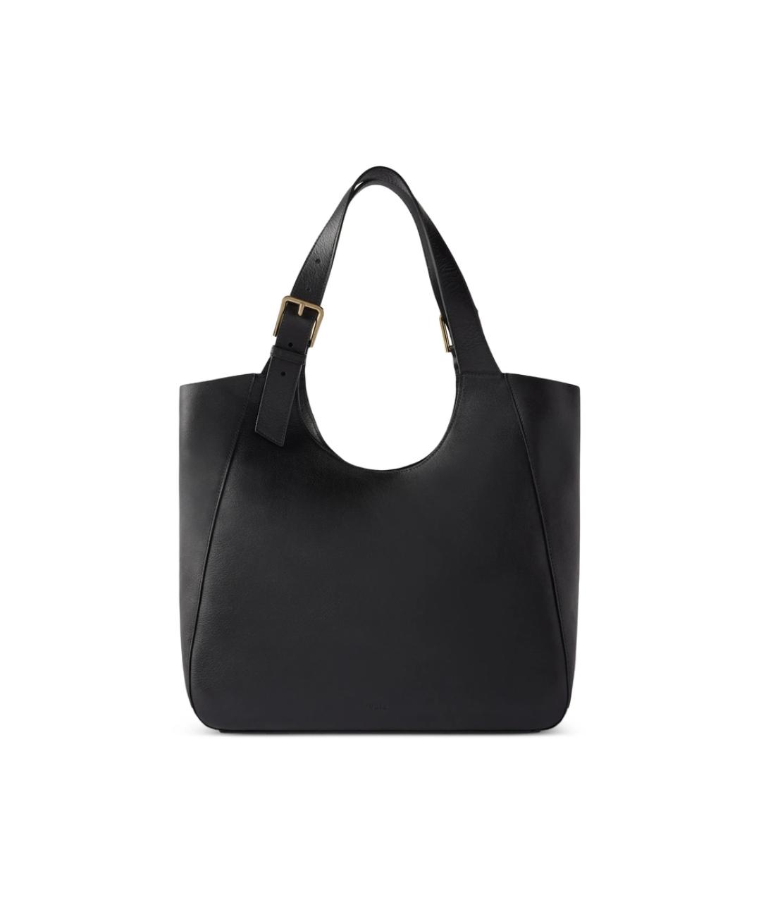 FURLA Черная кожаная сумка тоут, фото 1