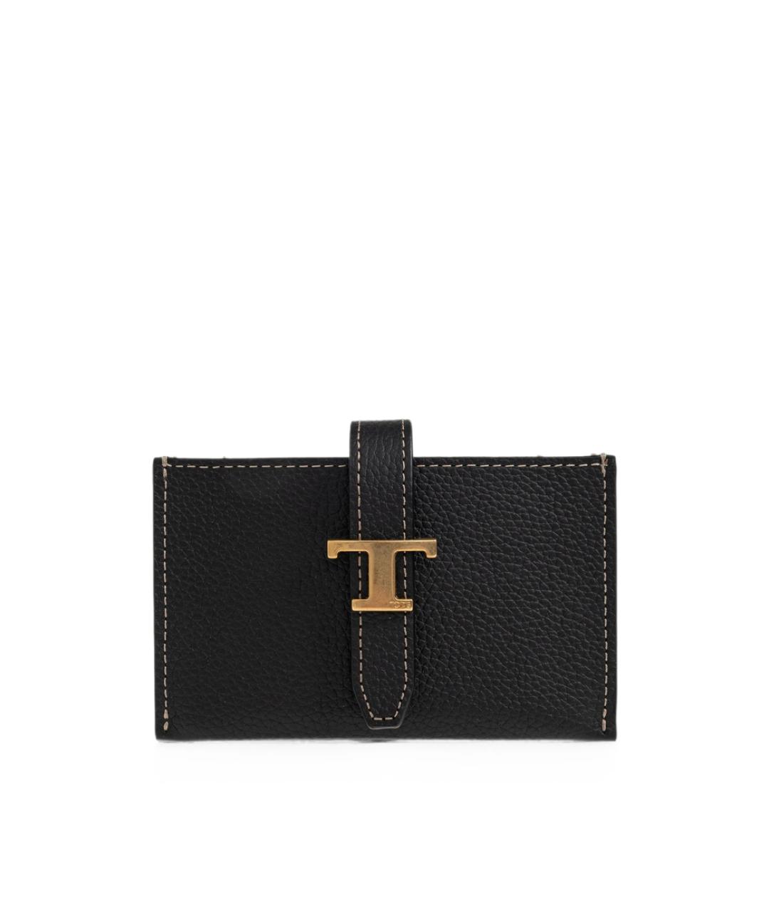 TOD'S Черный кожаный кошелек, фото 6