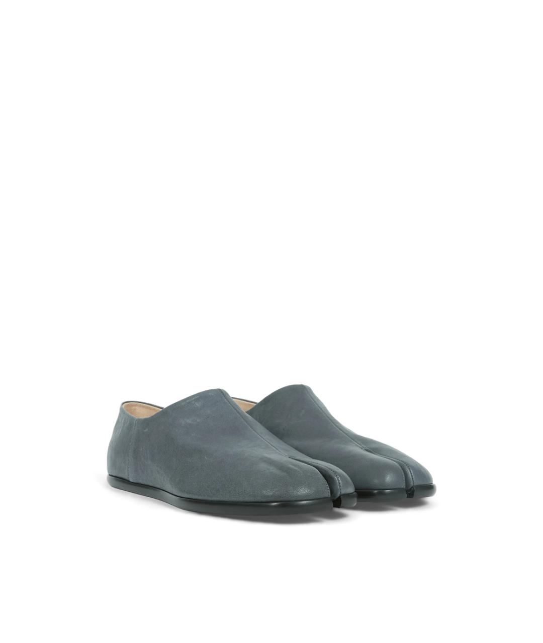 MAISON MARGIELA Серые кожаные лоферы, фото 6